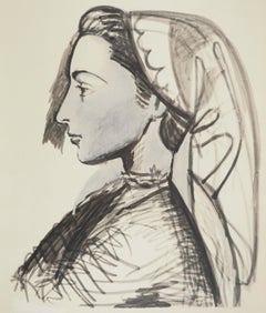 Pablo Picasso, Portrait of Jacqueline, from The Double Flute, 1967 (after)