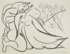 Picasso, Composición (Orozco 238), Picasso, La flauta doble (después)