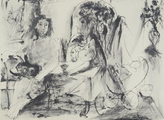Picasso, Composición (Orozco 238), Picasso, La flauta doble (después)