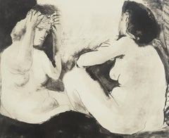 Picasso, Composition (Orozco 238), Picasso, La flûte double (after)