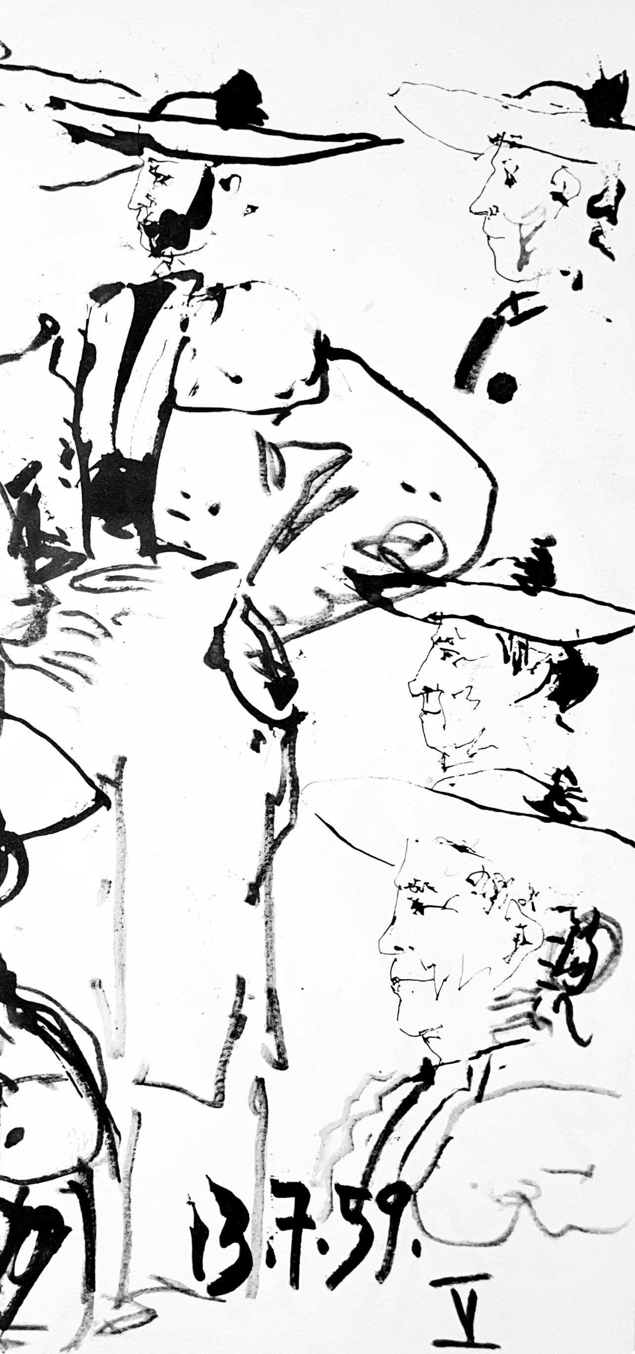 Picasso, Composition, Pablo Picasso, Toros Y Toreros (after) For Sale 1