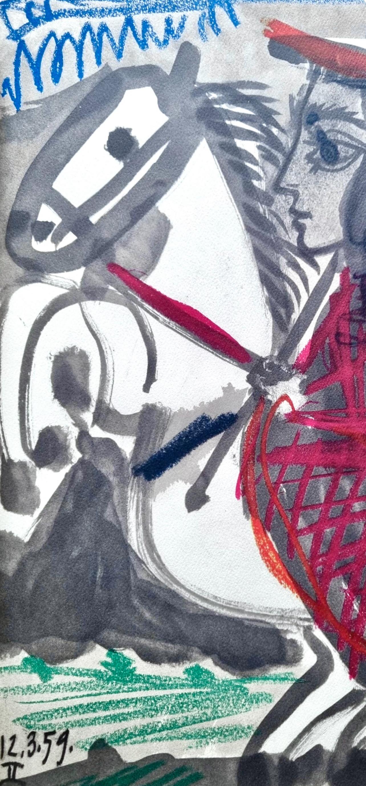 Picasso, Composition, Pablo Picasso, Toros Y Toreros (after) For Sale 3