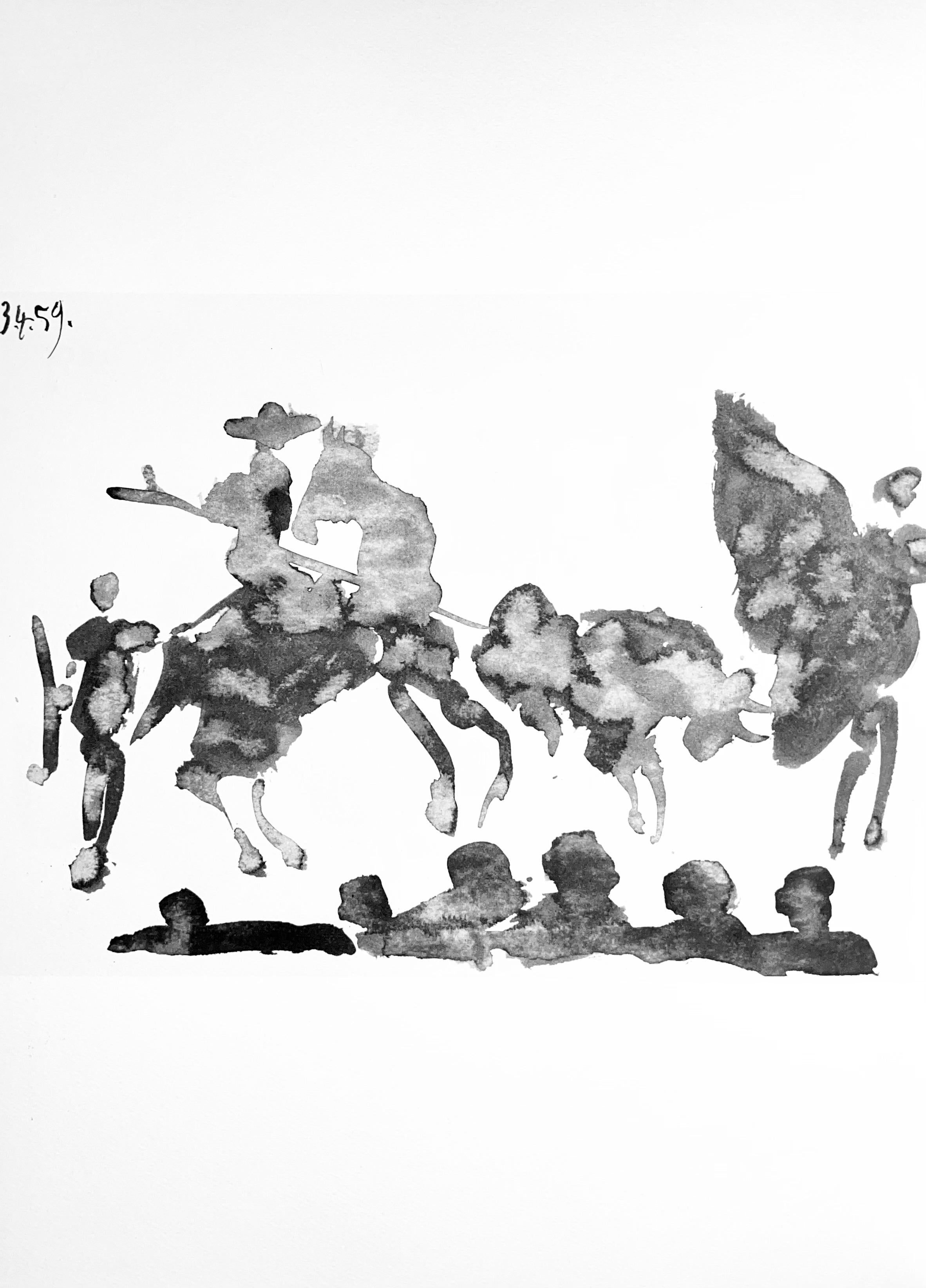 Picasso, Composition, Pablo Picasso, Toros Y Toreros (after) For Sale 4