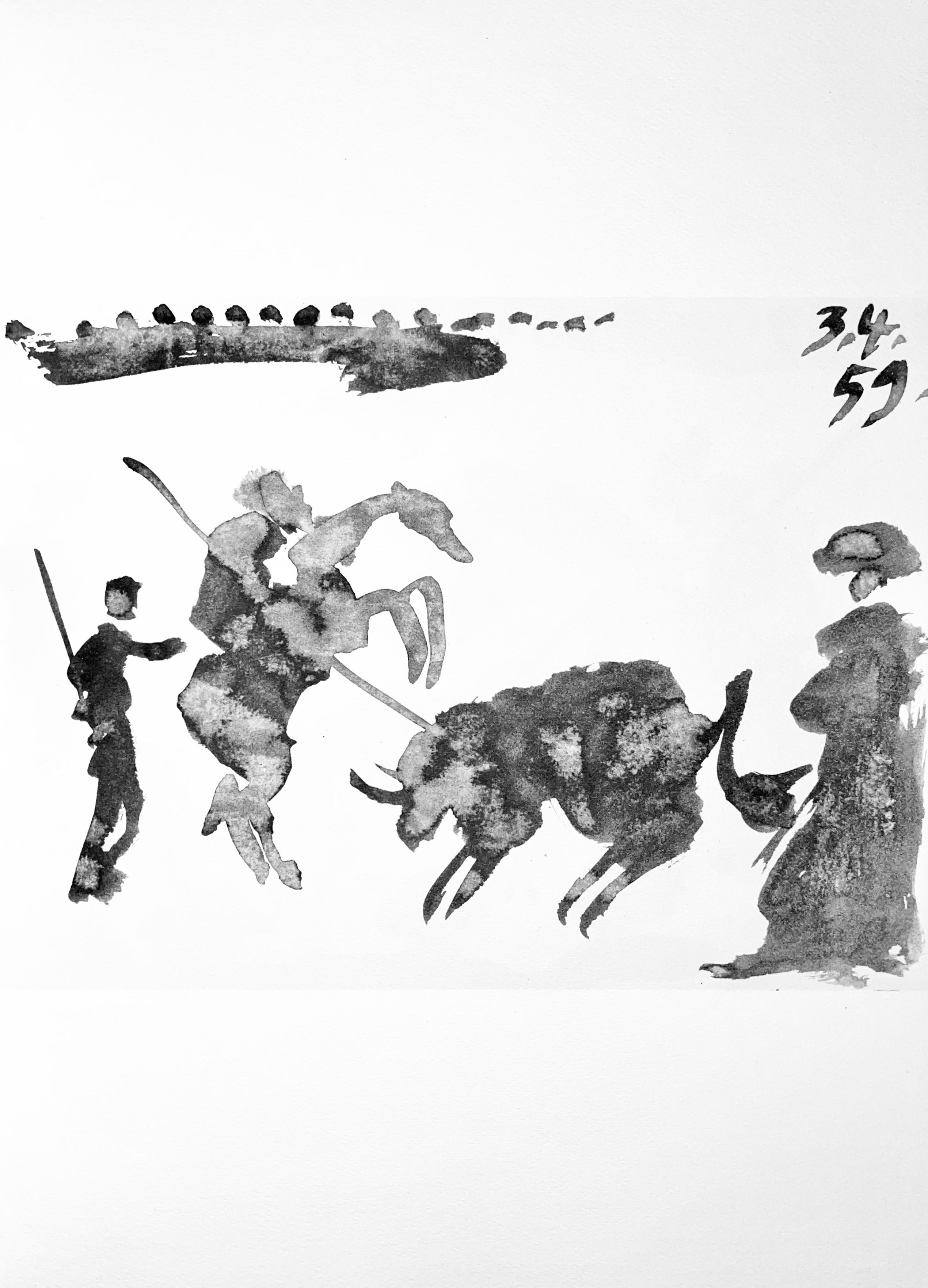 Picasso, Composition, Pablo Picasso, Toros Y Toreros (after) For Sale 4