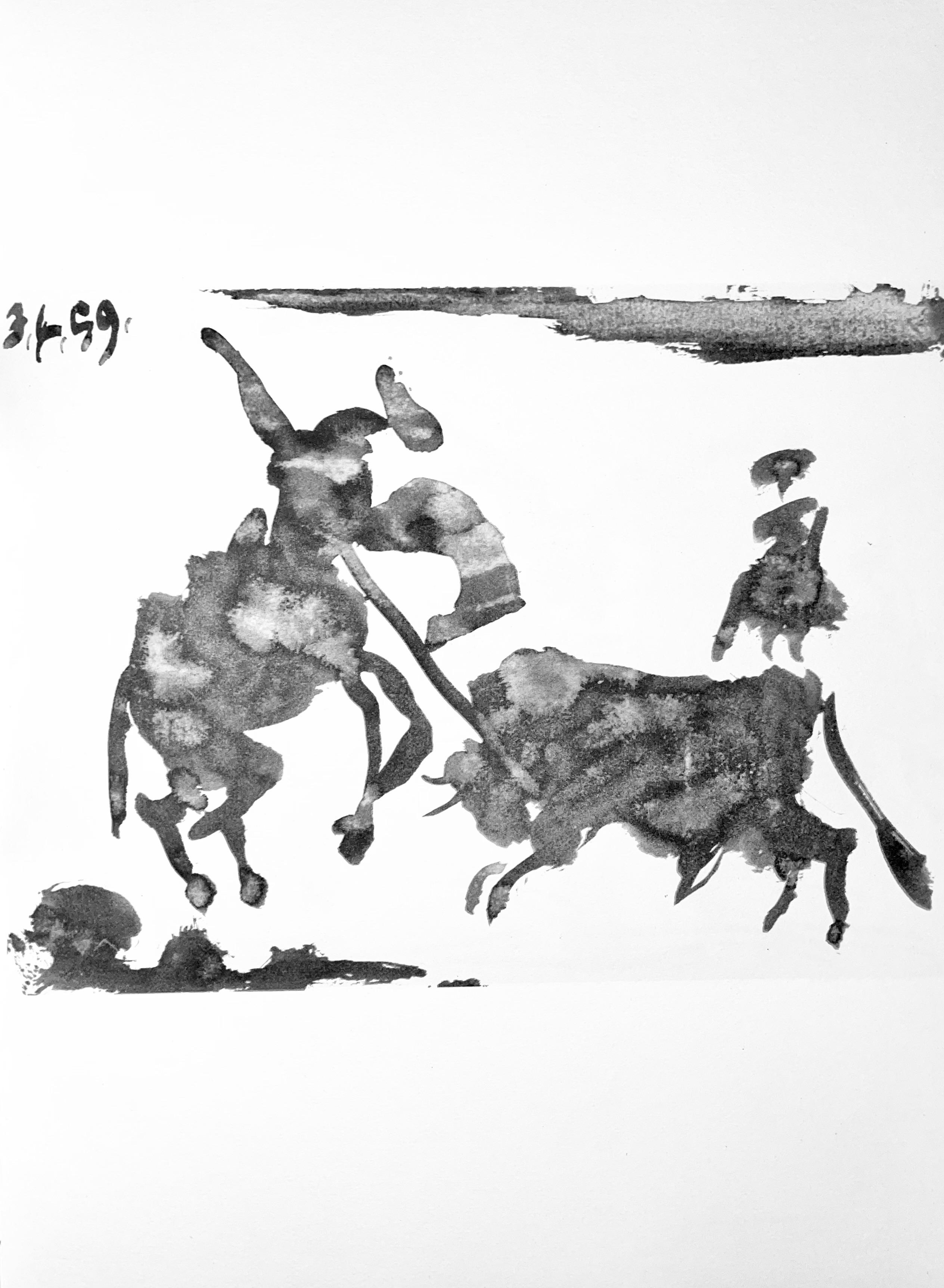 Picasso, Composition, Pablo Picasso, Toros Y Toreros (after) For Sale 4