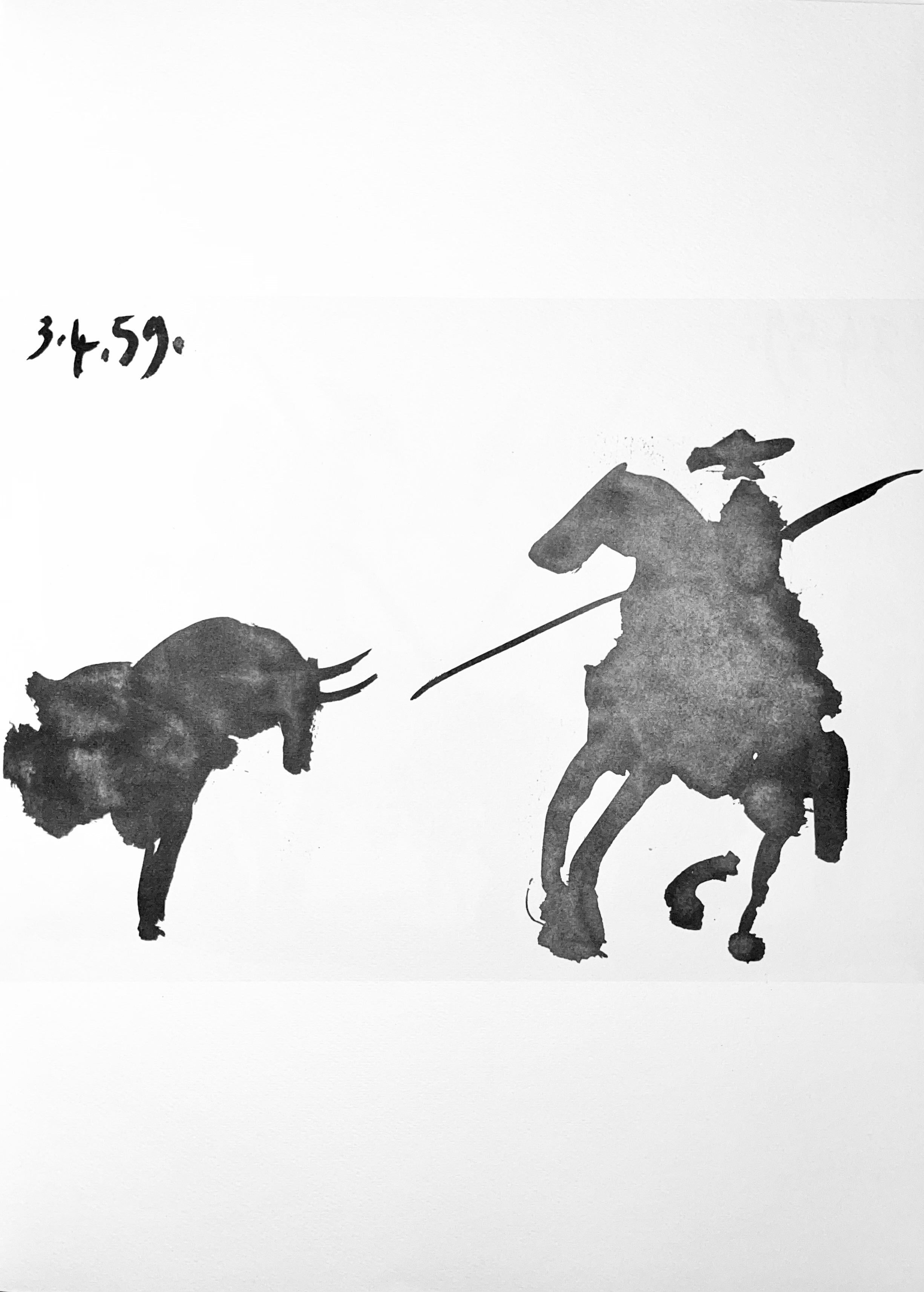 Picasso, Composition, Pablo Picasso, Toros Y Toreros (after) For Sale 4