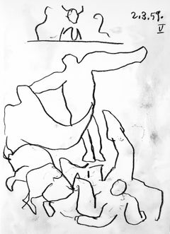 Picasso, Composition, Pablo Picasso, Toros Y Toreros (after)