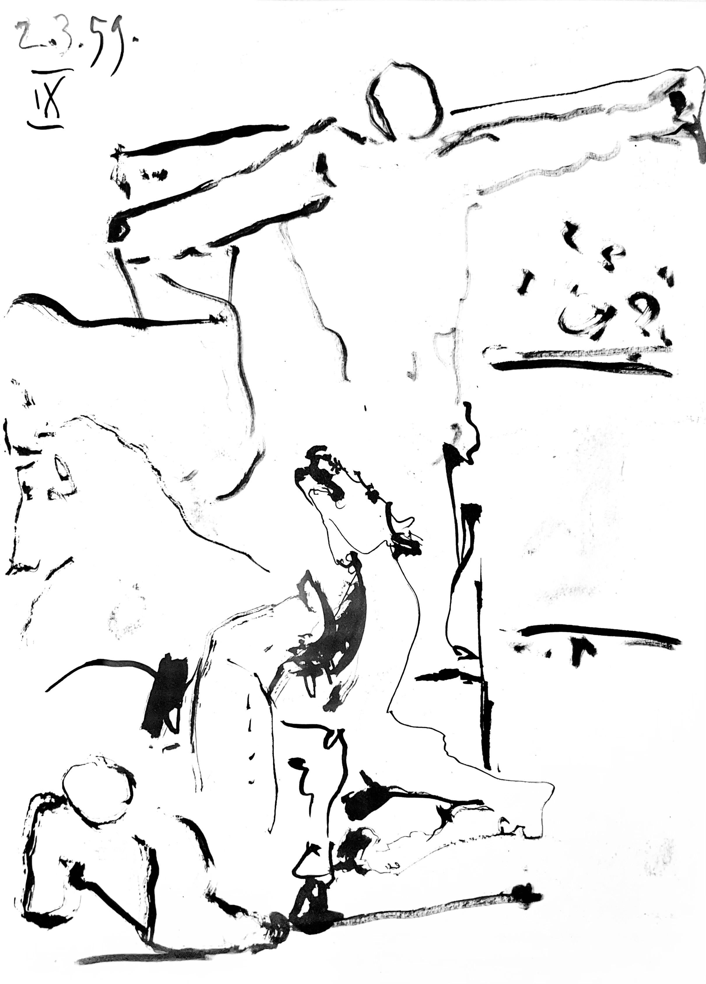 Picasso, Composition, Pablo Picasso, Toros Y Toreros (after)