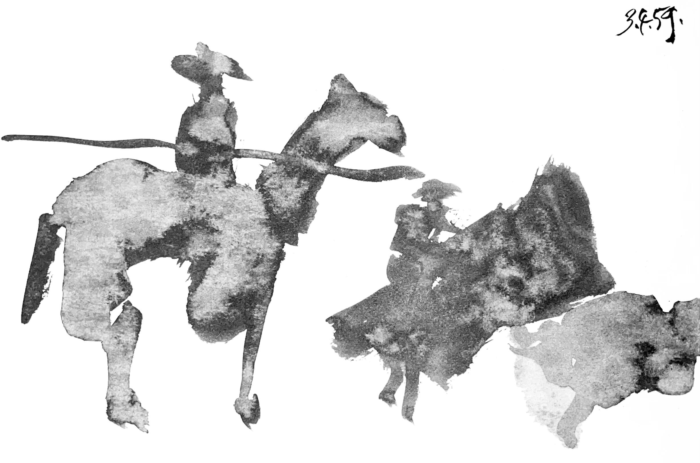 Picasso, Composition, Pablo Picasso, Toros Y Toreros (after)