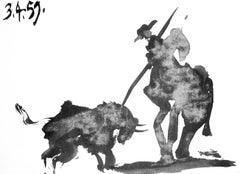 Picasso, Composition, Pablo Picasso, Toros Y Toreros (after)