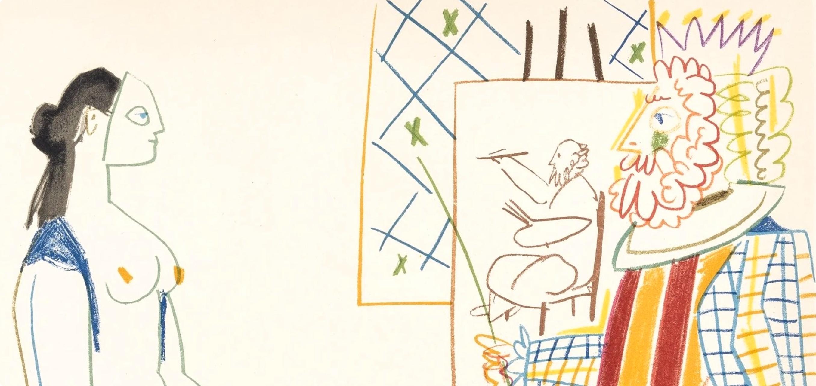 Picasso, Composition, Picasso and the Human Comedy (after) - Print by Pablo Picasso