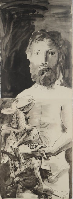 Picasso, Composición (Orozco 238), Picasso, La flauta doble (después)