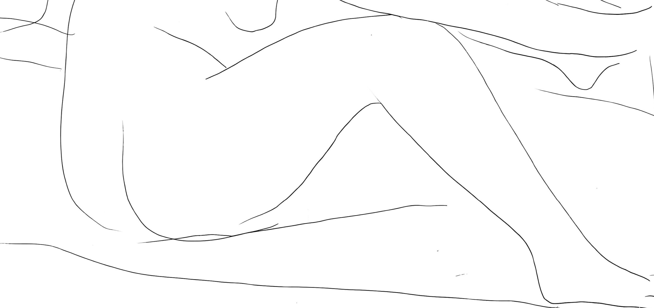 Picasso, Deux femmes nues, Les Métamorphoses (after) - Gray Abstract Print by Pablo Picasso