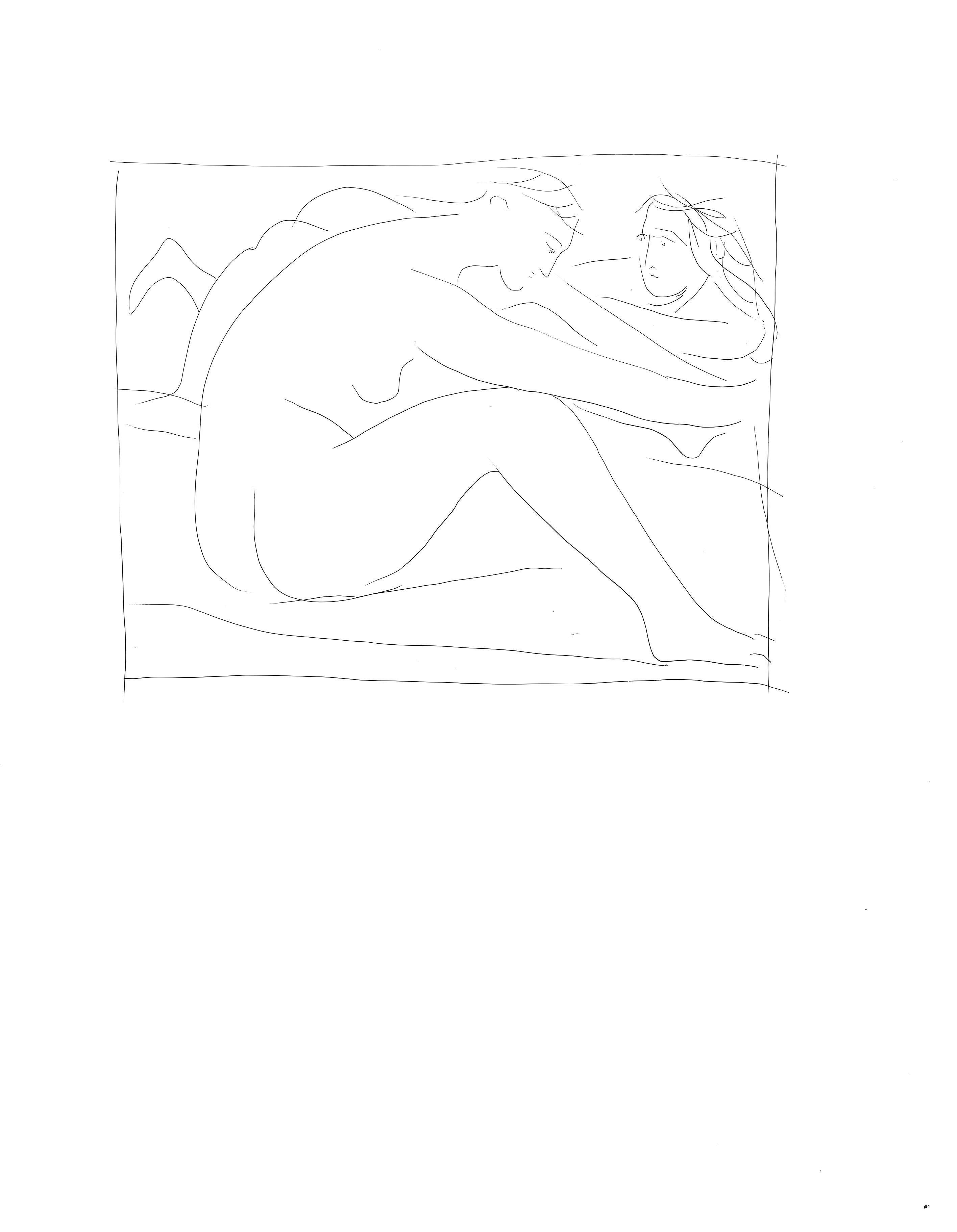 Lithograph on vélin papier Vergé fin blanc des papeteries de Bellerive paper. Paper size: 11.02 x 8.66 inches; image size: 4.4 x 5.4 inches. Inscription: Unsigned and unnumbered, as issued. Notes: From the folio, Suite des reproductions des