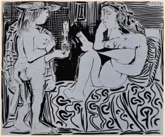 Picasso, Deux femmes (Orozco 214), Grabados al linóleo (d'après)