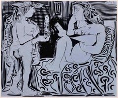 Picasso, Deux femmes (Orozco 214), Grabados al linóleo (nach)