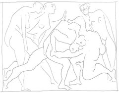 Picasso, Deux lutteurs observés par trois femmes nues, Les Métamorphoses (after)