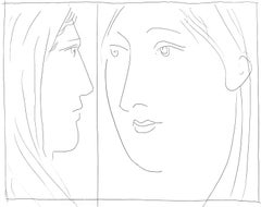 Picasso, Deux têtes de femme, Les Métamorphoses (after)
