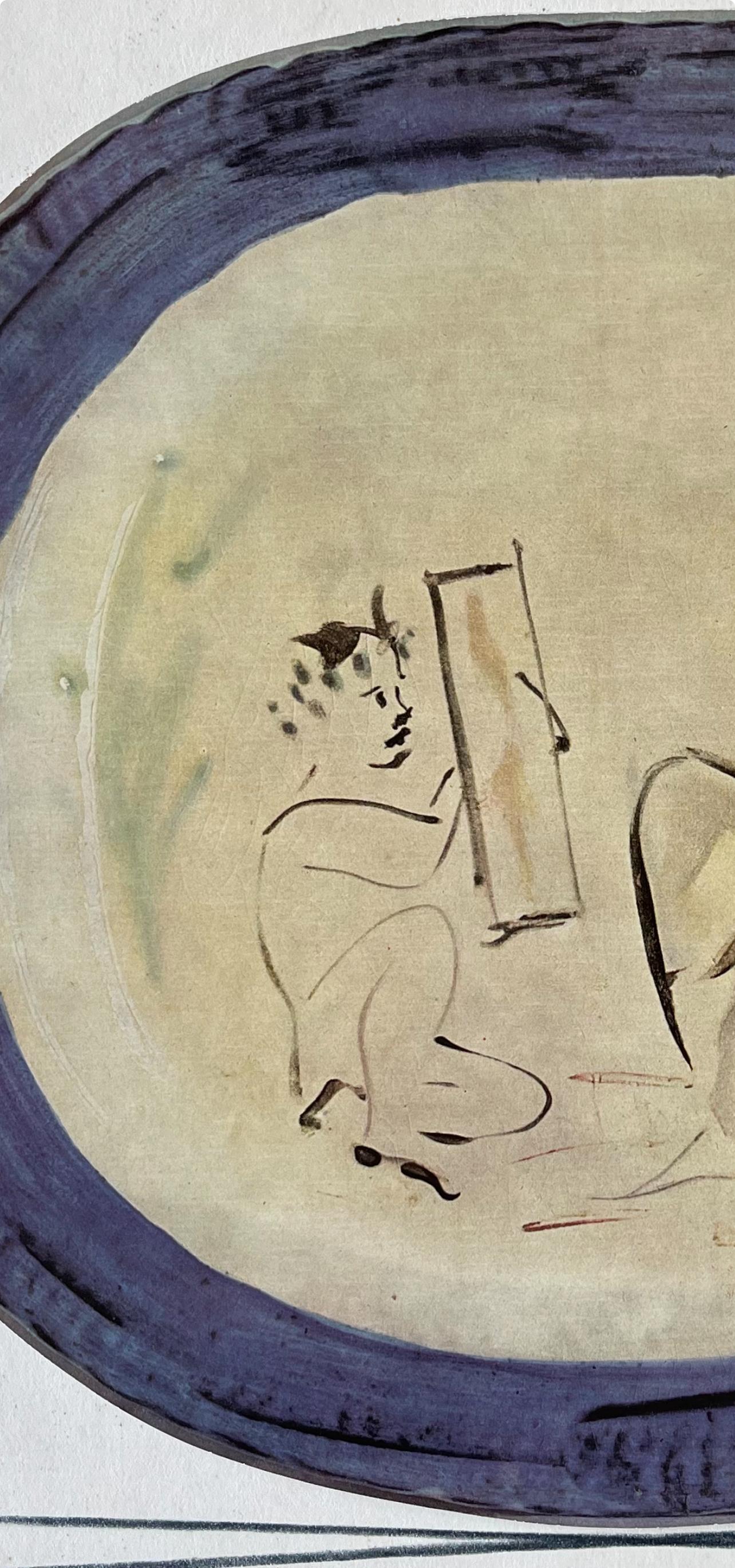 Picasso, étude pour la céramique, Céramiques de Picasso (Orozco 105) (d'après) - Cubisme Print par Pablo Picasso