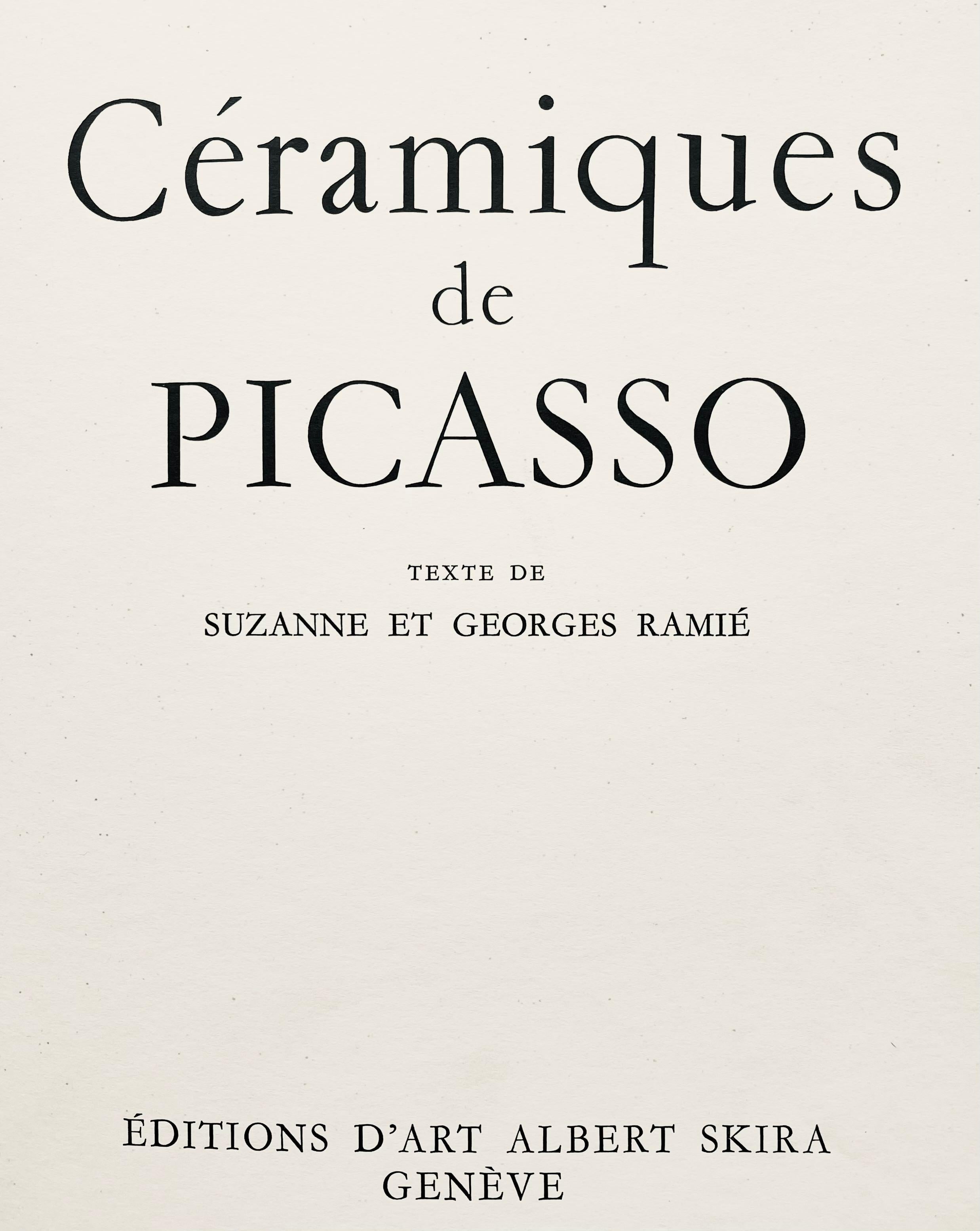 Support : Collotype et lithographie sur papier vélin brillant (pour ressembler à la finition de la céramique), reliée à l'archivage sur papier vélin.
Année : 1948
Taille du papier : 11.25 x 15 pouces
Référence du catalogue raisonné : Orozco, Miguel.