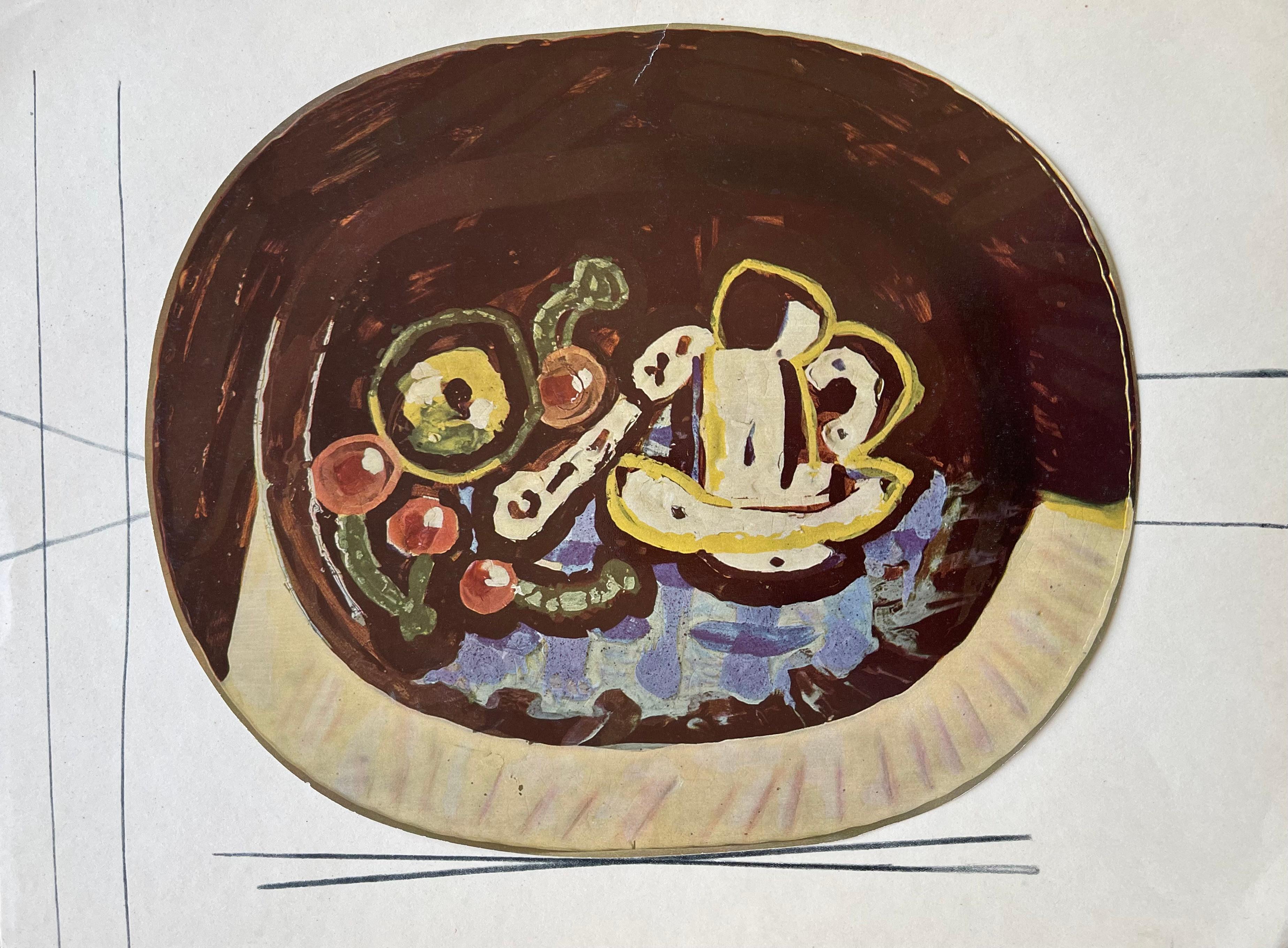 Pablo Picasso Landscape Print – Picasso, étude pour la céramique, Céramiques de Picasso (Orozco 105) (nach)