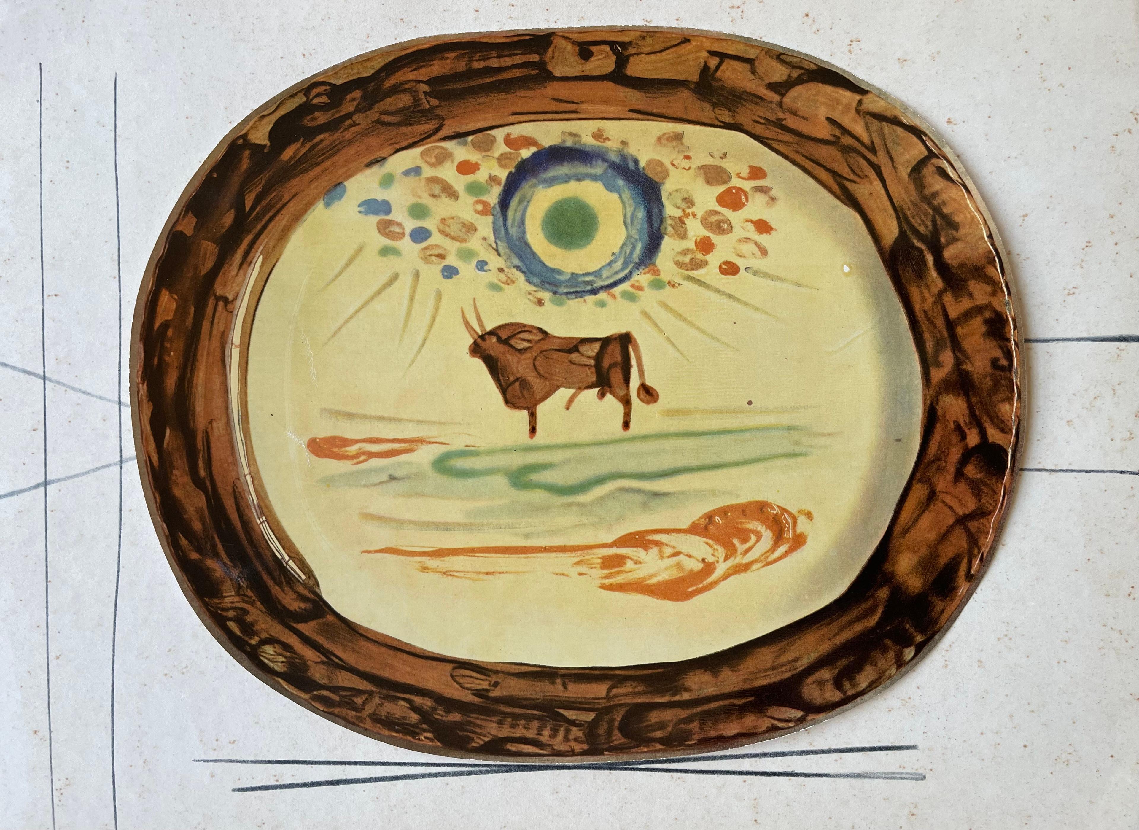 Landscape Print Pablo Picasso - Picasso, étude pour la céramique, Céramiques de Picasso (Orozco 105) (d'après)
