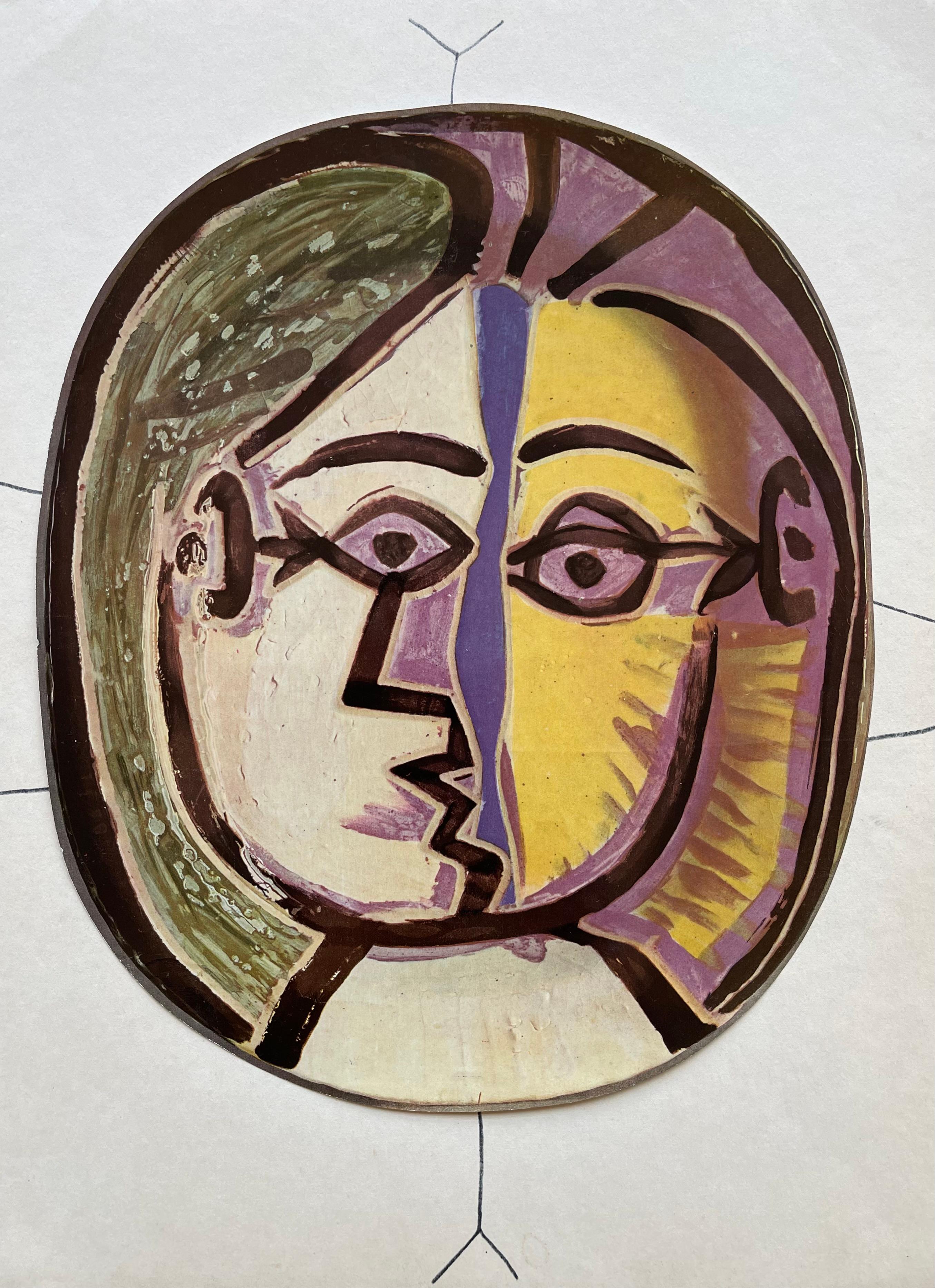 Abstract Print Pablo Picasso - Picasso, étudiant en céramique, Céramiques de Picasso (d'après)