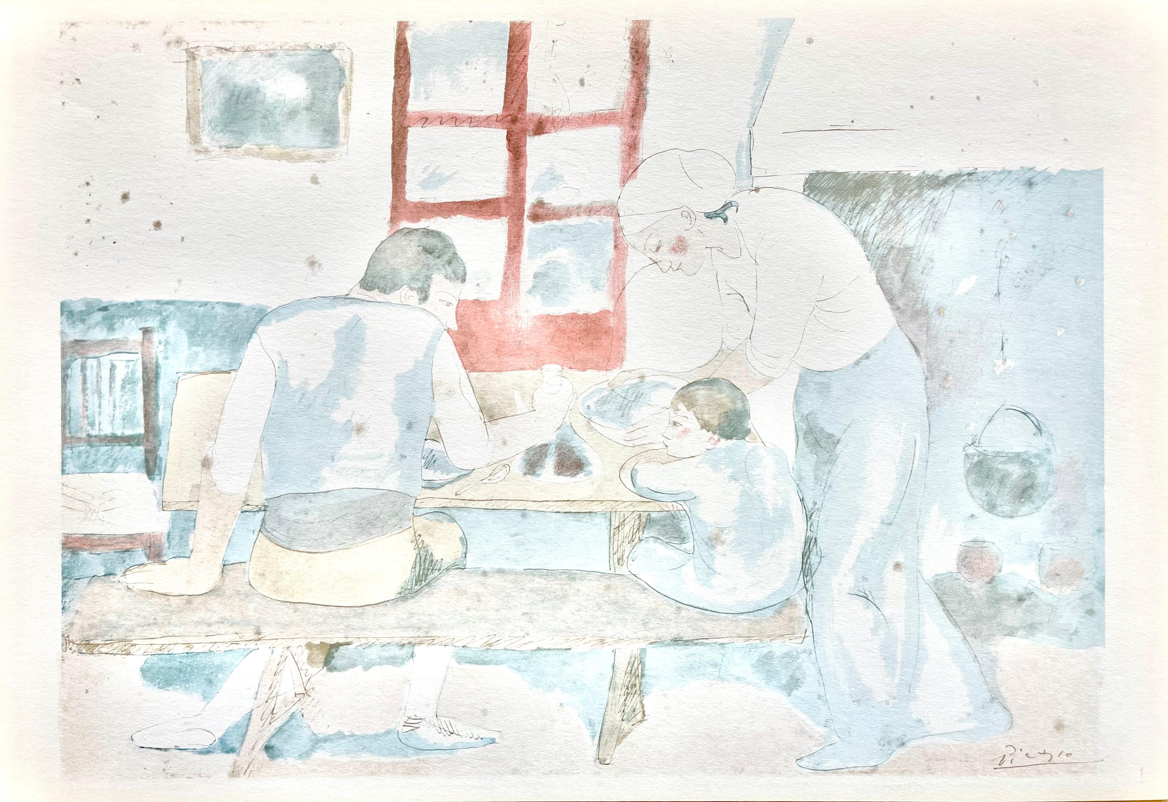 Picasso, Family at Supper (Orozco 95), Picasso (after) For Sale 4