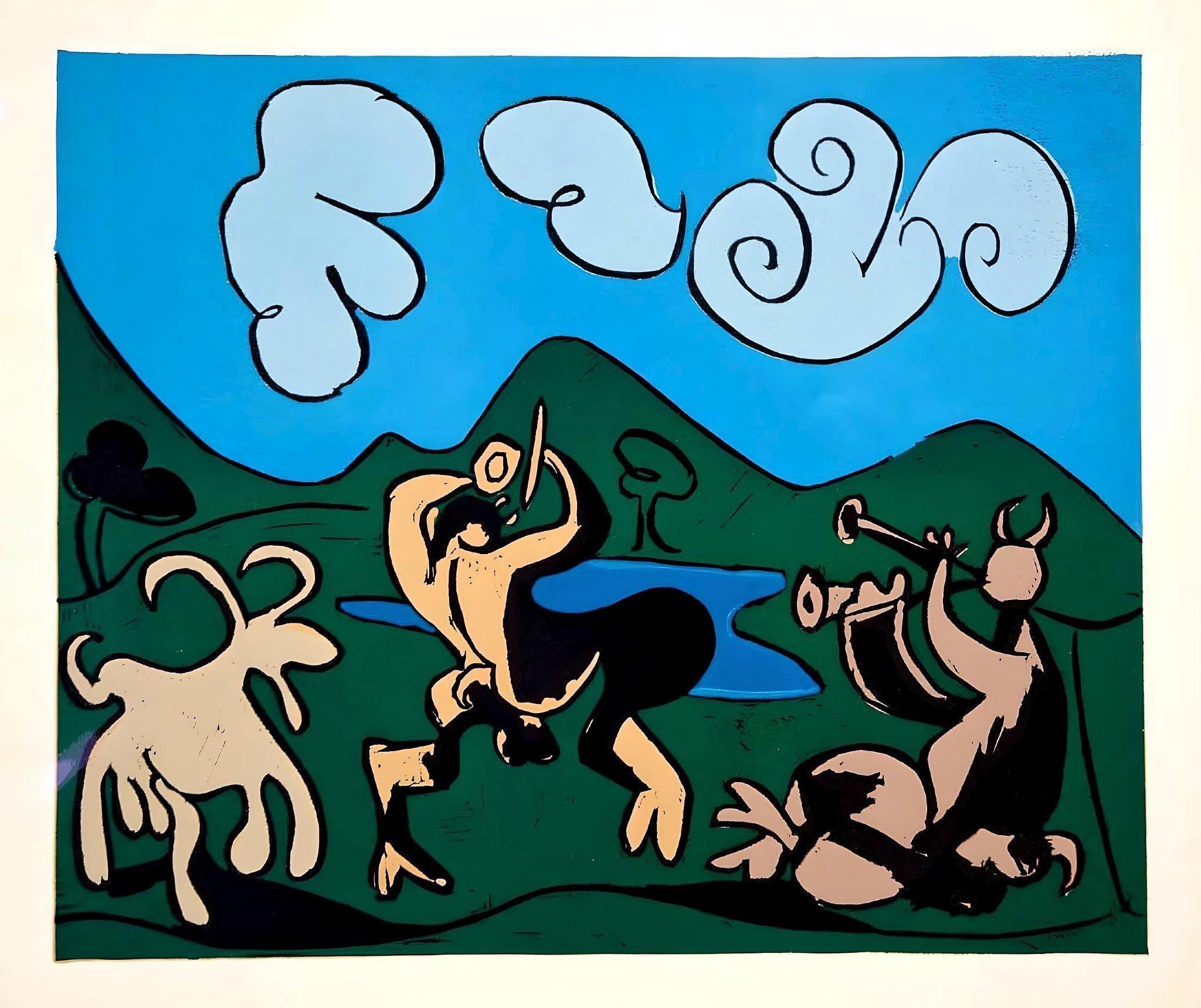 Picasso, Faune und Ziege, Éditions Cercle d'Art (nach) im Angebot 1