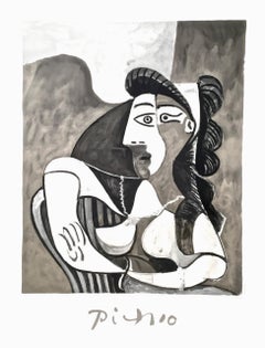 Picasso, Femme Accoudee au Fauteuil (nach)