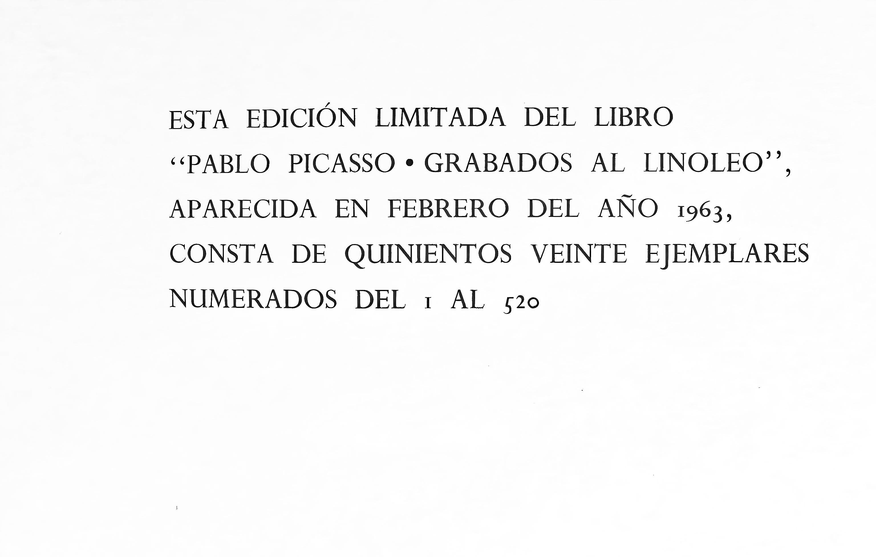 Picasso, Femme accoudée (Orozco 214), Grabados al linóleo (nach) im Angebot 1