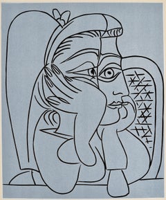 Picasso, Femme accoudée (Orozco 214), Grabados al linóleo (d'après)