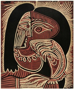 Picasso, Femme au collier (Orozco 214), Grabados al linóleo (d'après)
