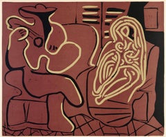 Picasso, Femme dans un fauteuil (Orozco 214), Grabados al linóleo (after)