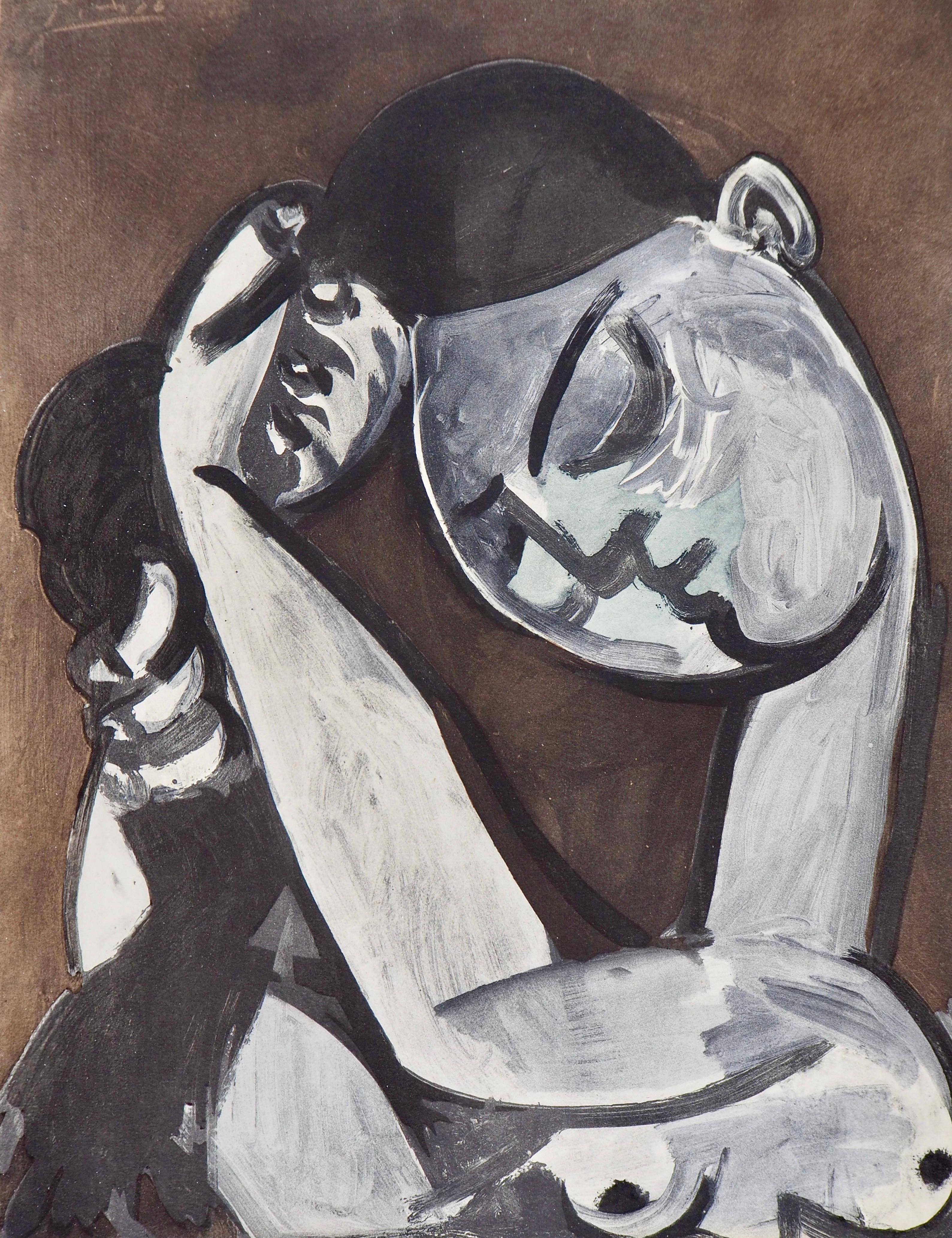 Pablo Picasso Figurative Print - Picasso, Femme se coiffant, Société internationale d'art XXe siècle (after)
