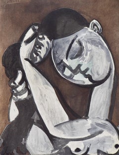 Vintage Picasso, Femme se coiffant, Société internationale d'art XXe siècle (after)