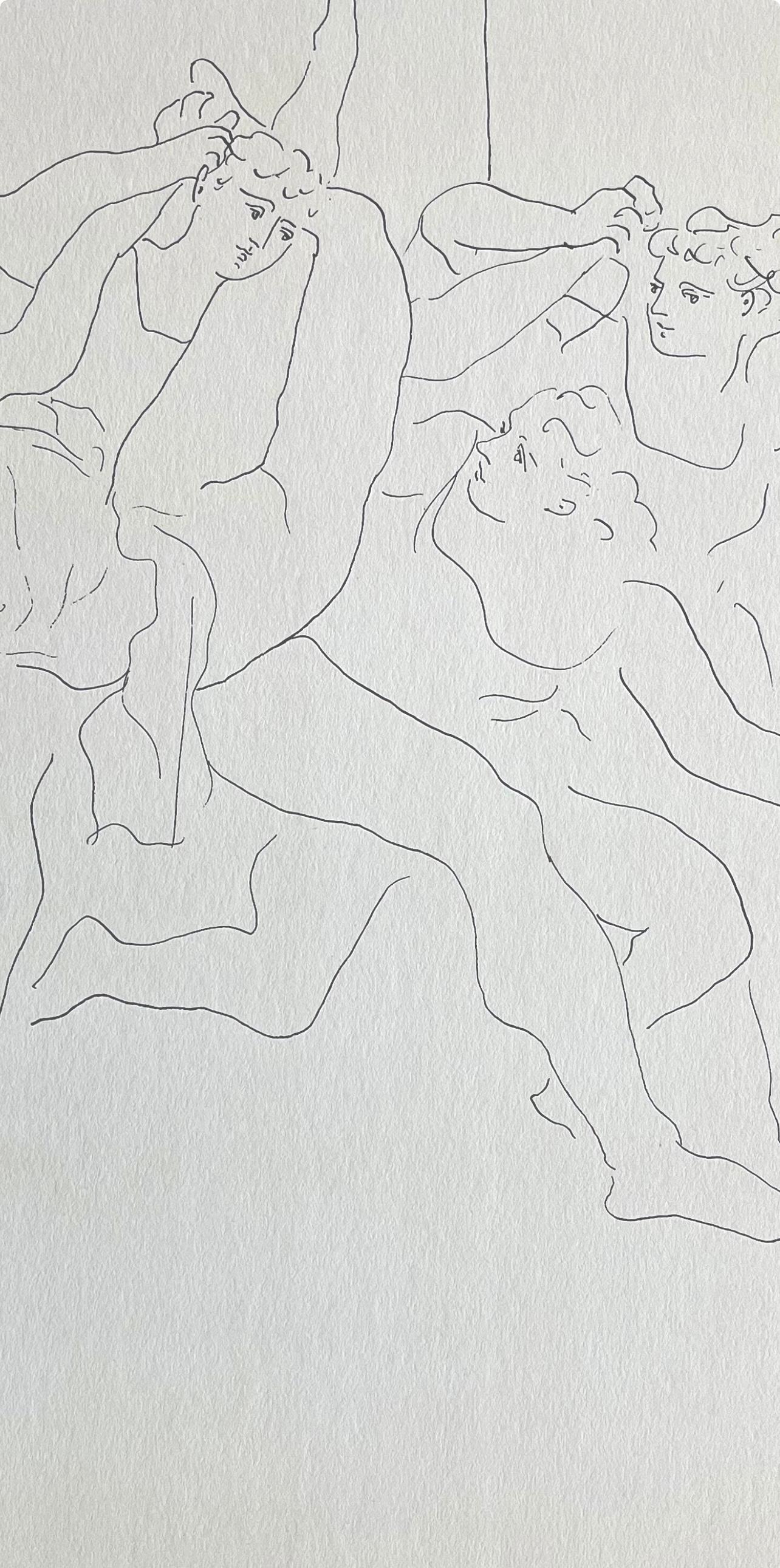Picasso, Four Ballet Dancers (Orozco 95), Picasso (after) - Cubist Print by Pablo Picasso