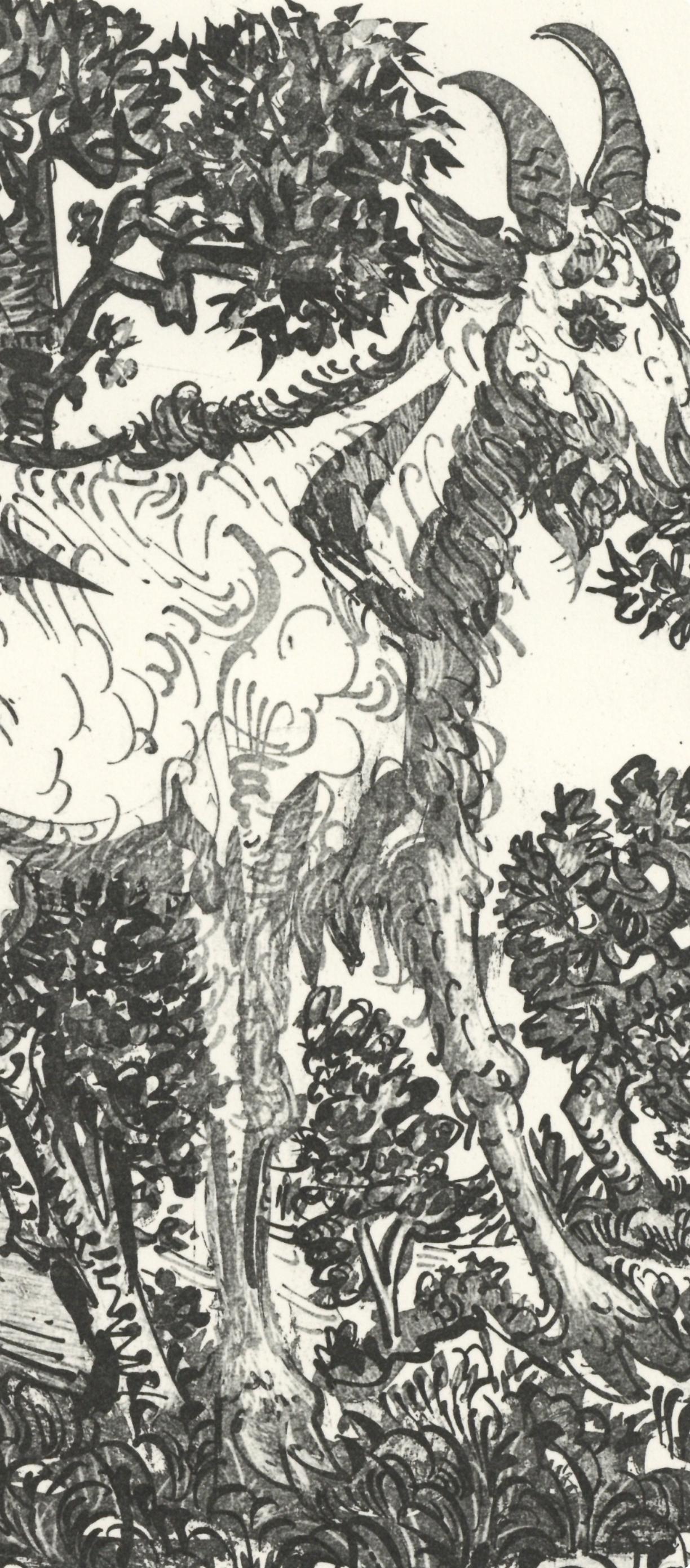 Picasso, La Chèvre, Histoire naturelle (dopo) - Print Cubismo di Pablo Picasso