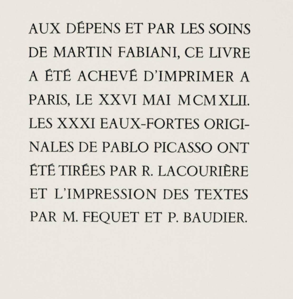 Picasso, La Chèvre, Histoire naturelle (after) For Sale 4