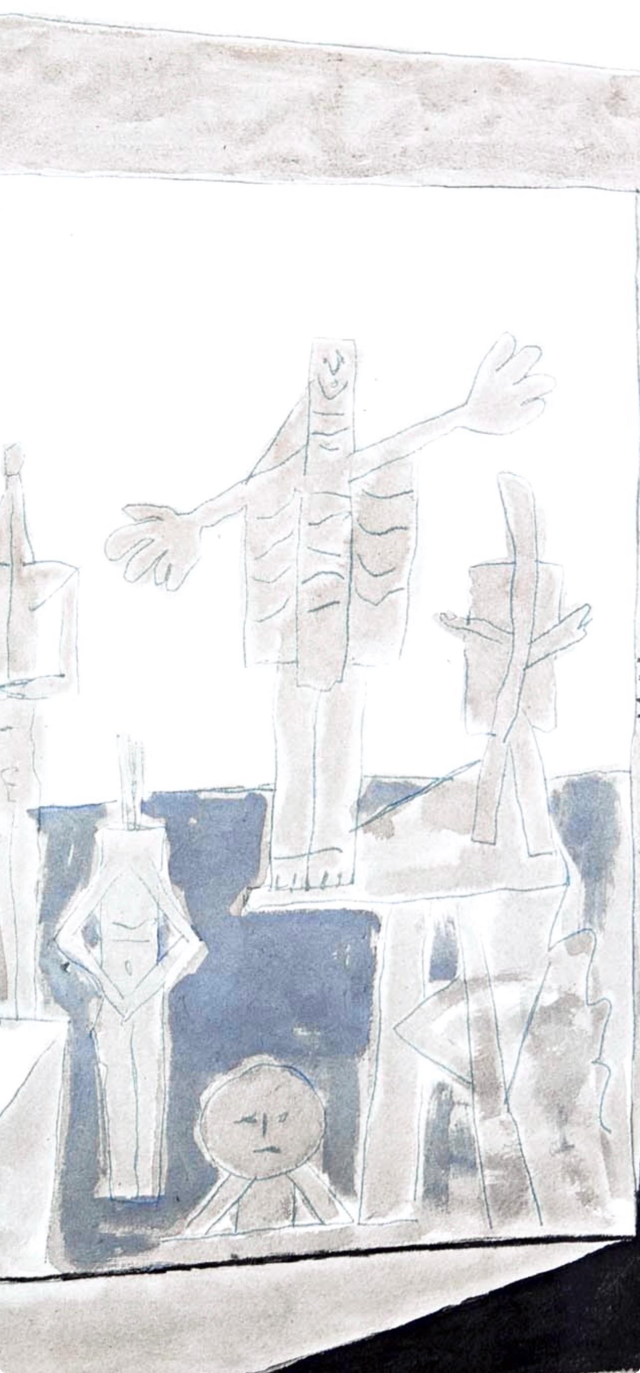 Pablo Picasso, 6.12.57., from The Fall of Icarus, 1972 (after) For Sale 1