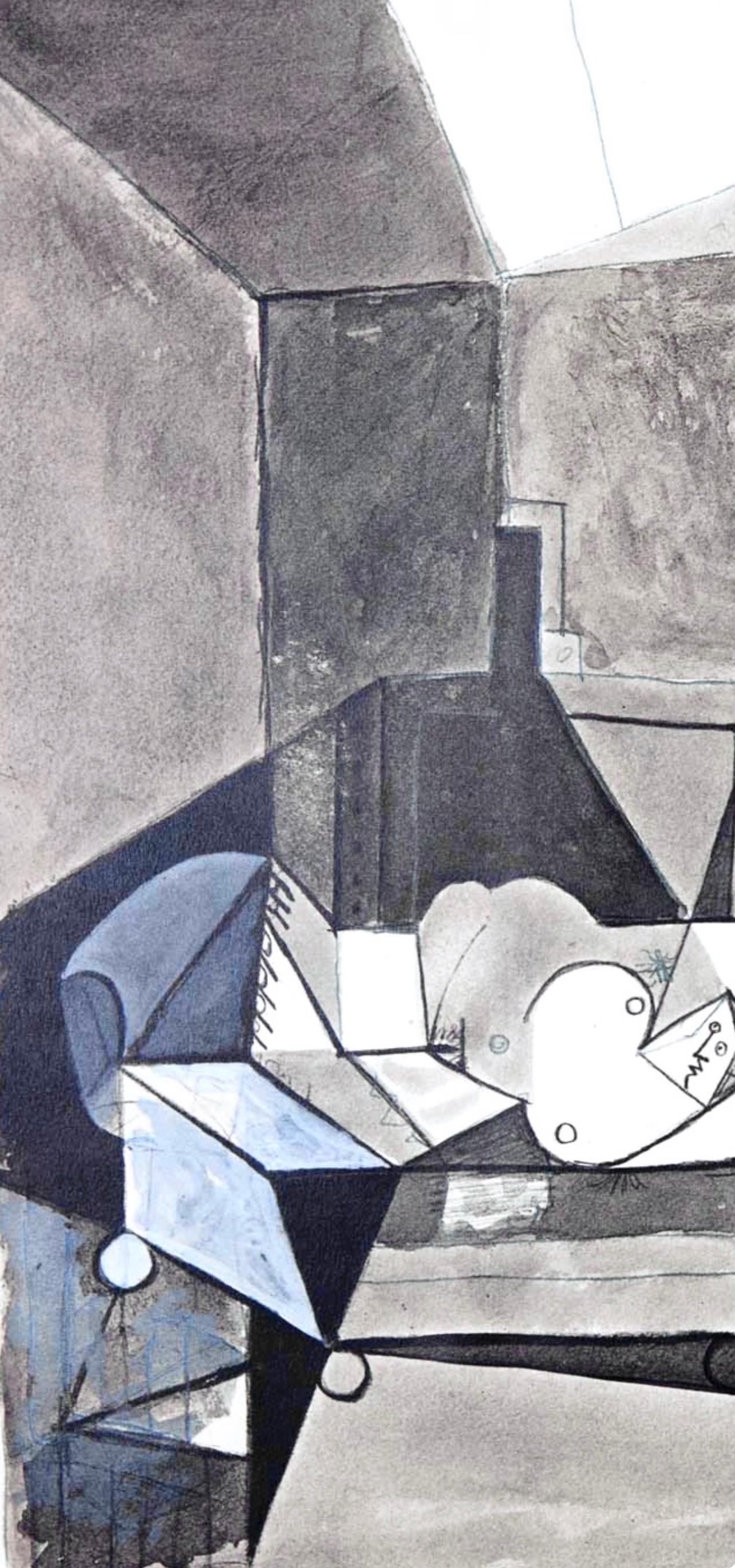 Pablo Picasso, 6.12.57., from The Fall of Icarus, 1972 (after) For Sale 3