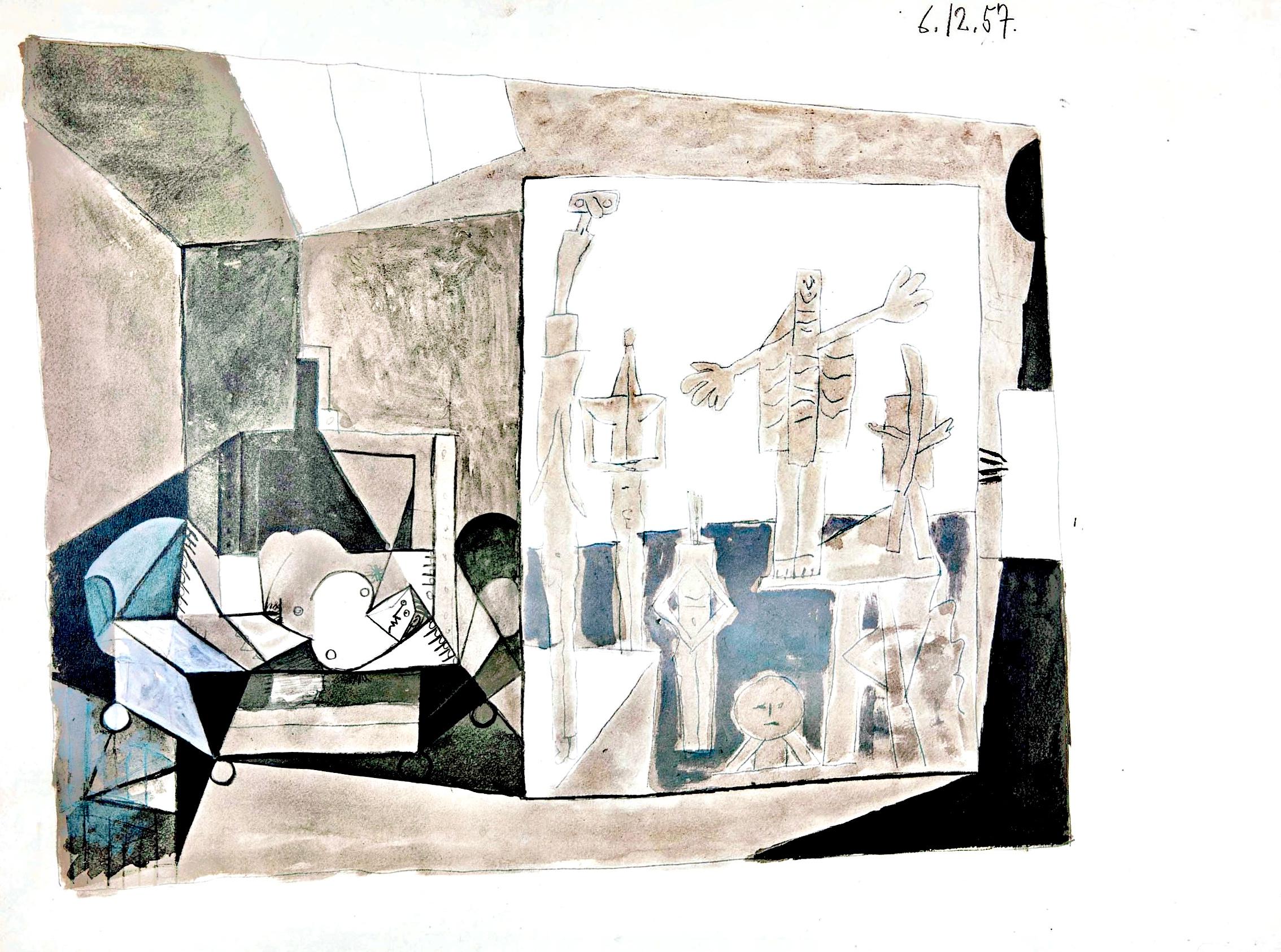 Picasso, La Chute d'Icare, 6.12.57. (Cramer 155) (nach)