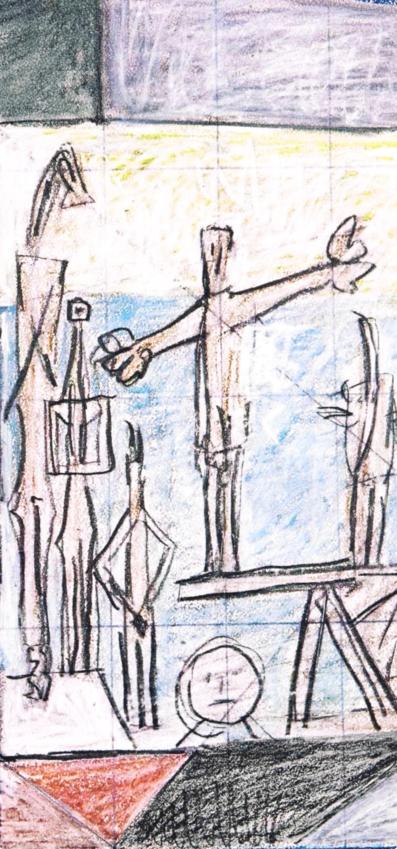 Pablo Picasso, 7.1.58. II, from The Fall of Icarus, 1972 (after) For Sale 1