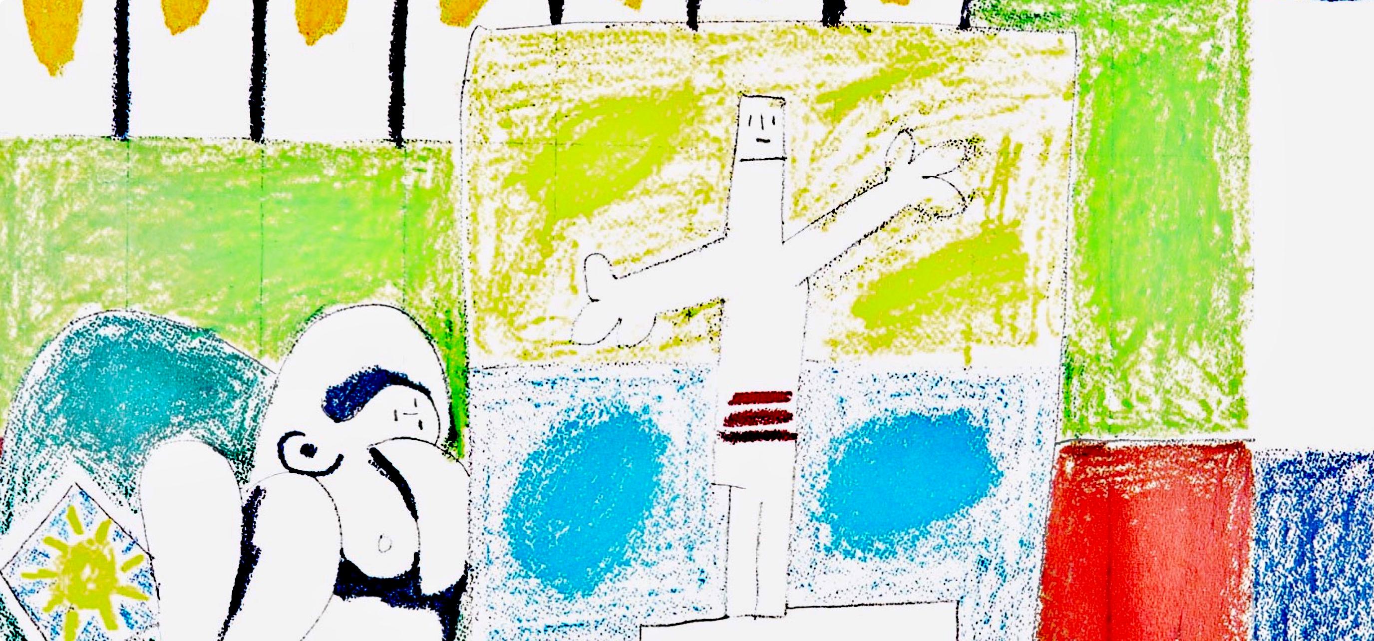 Picasso, La Chute d'Icare, 7.1.58. II (Cramer 155) (nach) – Print von Pablo Picasso