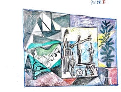 Picasso, La Chute d'Icare, 7.1.58. II (Cramer 155) (dopo)