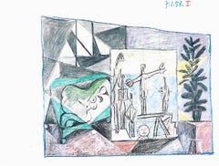 Picasso, La Chute d'Icare, 7.1.58. II (Cramer 155) (après)