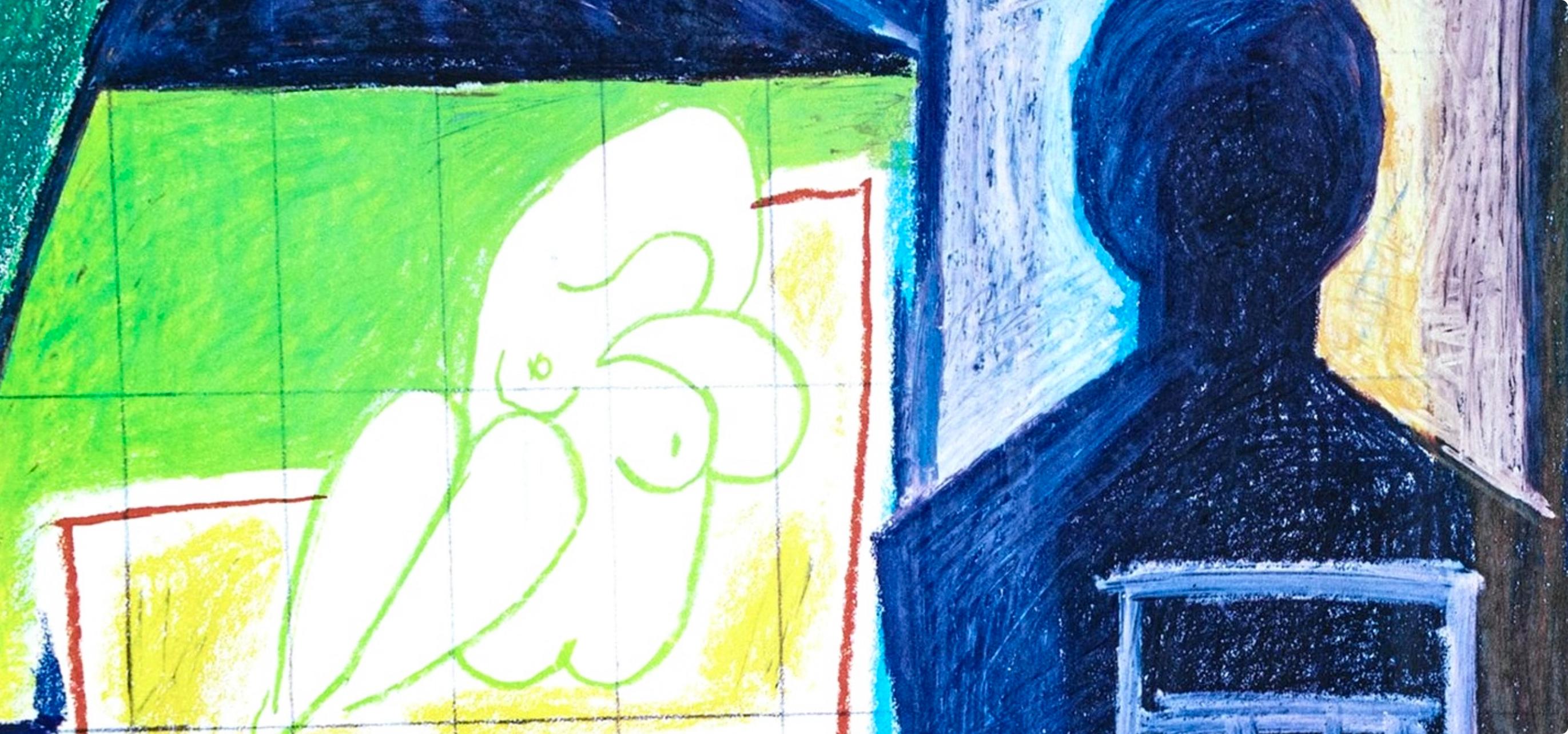Picasso, La Chute d'Icare, 7.1.58. IV (Cramer 155) (nach) (Kubismus), Print, von Pablo Picasso