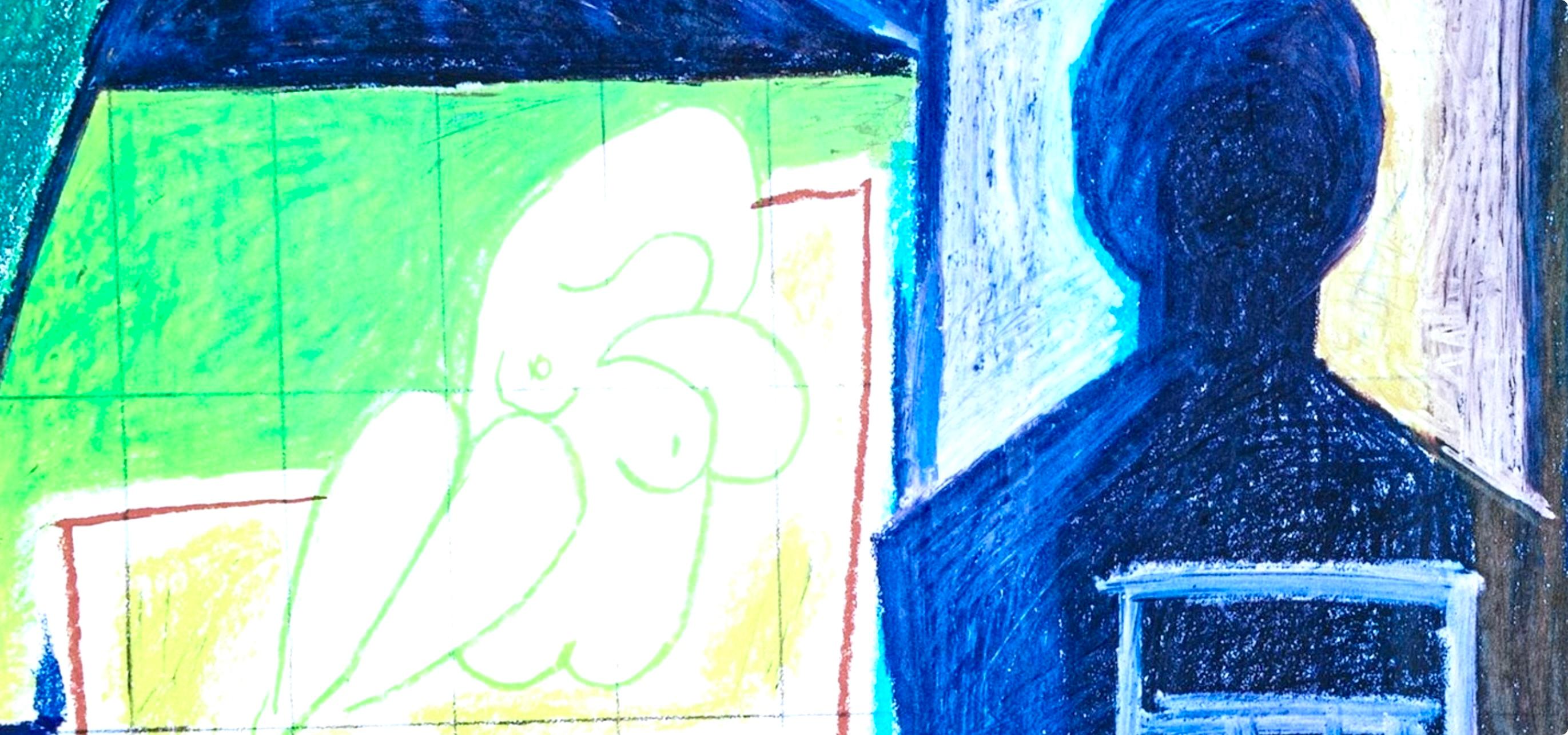 Picasso, La Chute d'Icare, 7.1.58. IV (Cramer 155) (after) - Cubist Print by Pablo Picasso