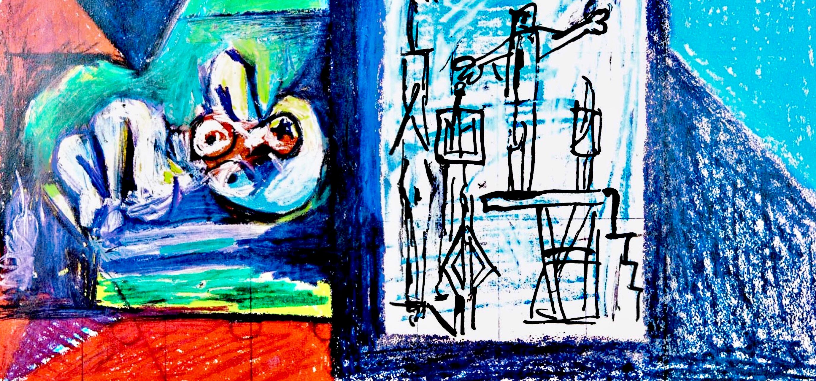 Picasso, La Chute d'Icare, 8.1.58. (Cramer 155) (nach) (Kubismus), Print, von Pablo Picasso