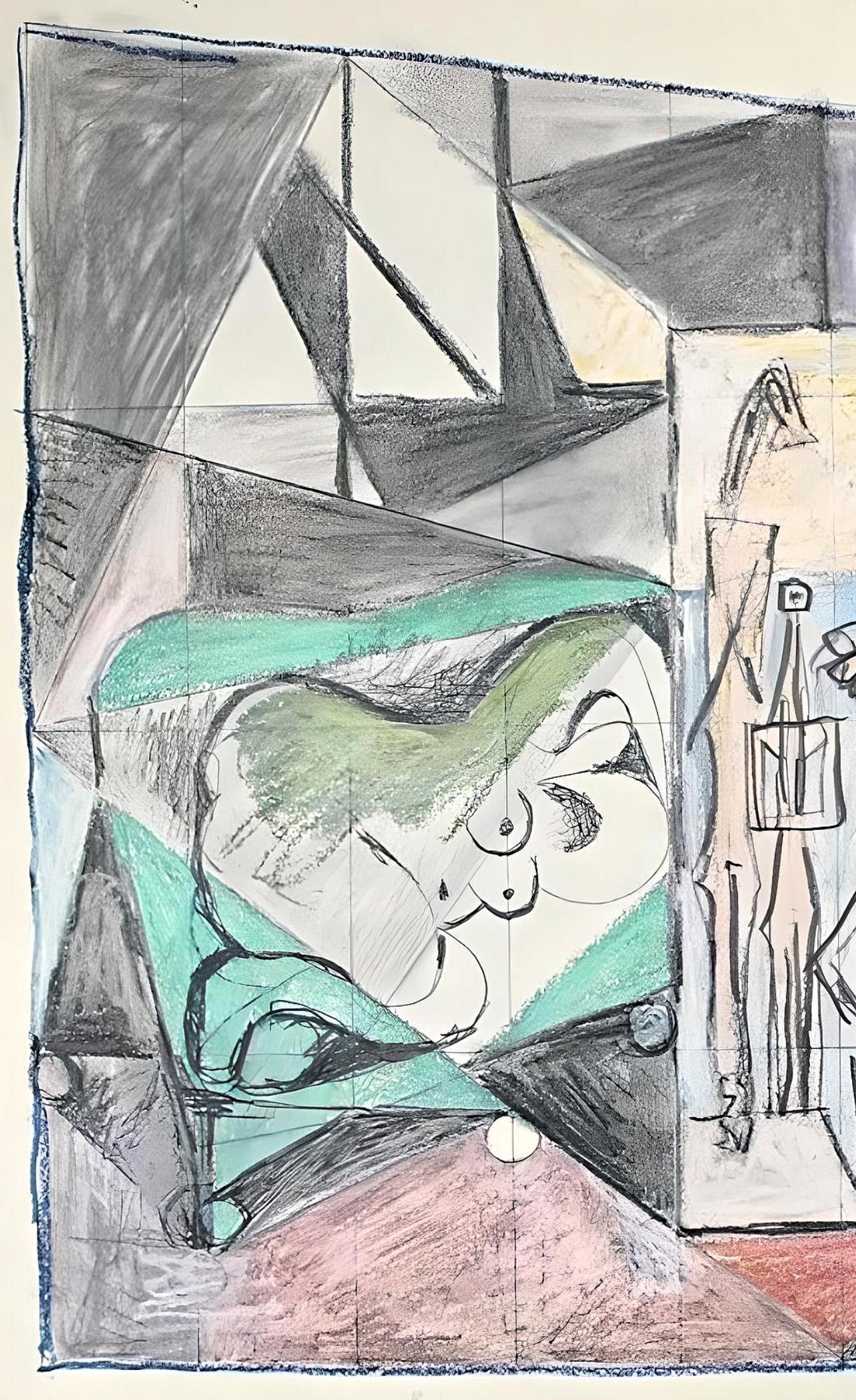 Picasso, La Chute D'Icare (Cramer 155) (d'après) - Print de Pablo Picasso